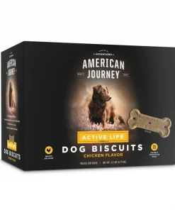 American Journey Active Life Chicken & Rice Flavor Large Biscuit Dog Treats, 15lb box