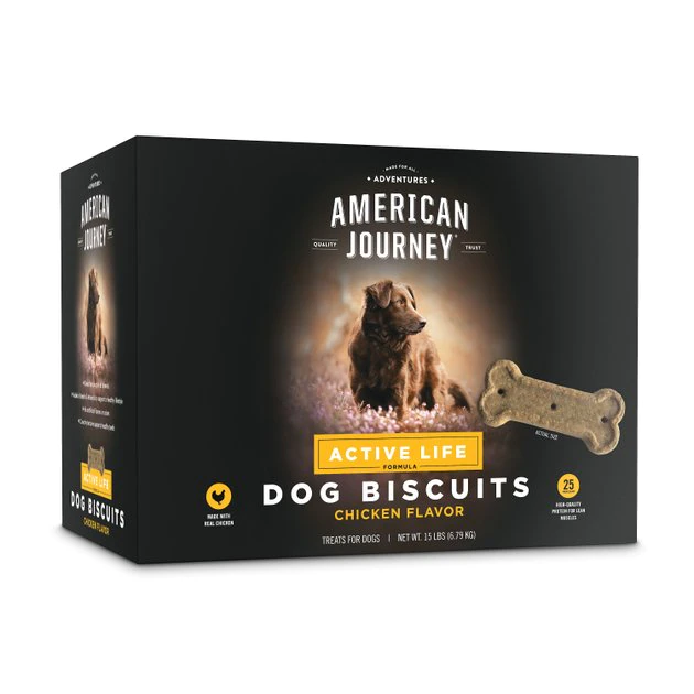 American Journey Active Life Chicken & Rice Flavor Large Biscuit Dog Treats, 15lb box American Journey Active Life Chicken & Rice Flavor Large Biscuit Dog Treats, 15lb box -American Journey Sales 2024 297544 MAIN. SY630 V1627412483