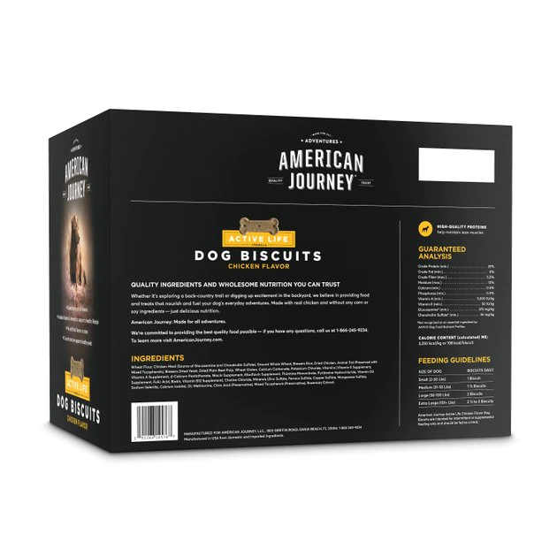 American Journey Active Life Chicken & Rice Flavor Large Biscuit Dog Treats, 15lb box American Journey Active Life Chicken & Rice Flavor Large Biscuit Dog Treats, 15lb box -American Journey Sales 2024 297544 PT1. SY630 V1627412491