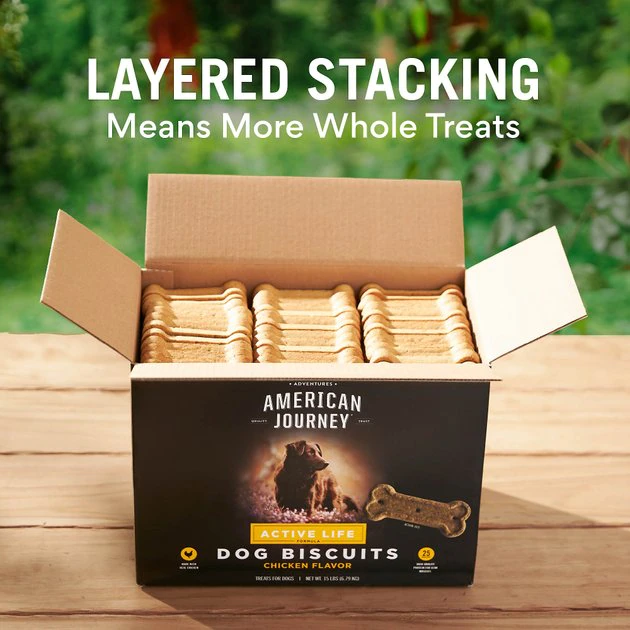 American Journey Active Life Chicken & Rice Flavor Large Biscuit Dog Treats, 15lb box American Journey Active Life Chicken & Rice Flavor Large Biscuit Dog Treats, 15lb box -American Journey Sales 2024 297544 PT4. SY630 V1632493271