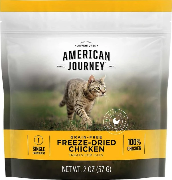 American Journey 100% Chicken Freeze-Dried Grain-Free Cat Treats, 2-oz bag + Frisco Melamine Dog & Cat Treat Jar with Bamboo Lid, 8 Cups American Journey||Frisco American Journey 100% Chicken Freeze-Dried Grain-Free Cat Treats + Frisco Melamine Dog & Cat Treat Jar with Bamboo Lid, 8 Cups -American Journey Sales 2024 297660 PT1. SY630 V1623339152