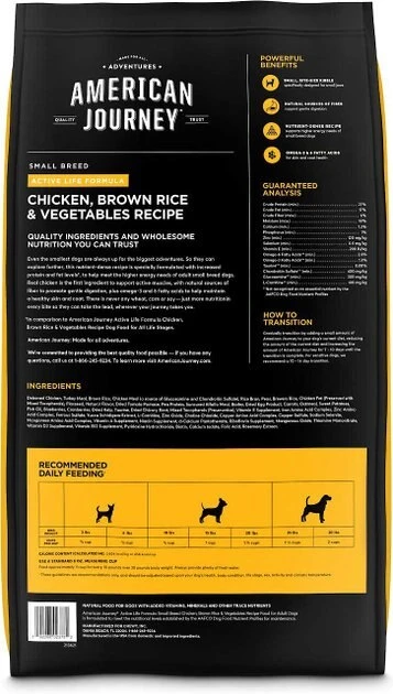 American Journey Active Life Formula Small Breed Chicken, Brown Rice & Vegetables Recipe Adult Dry Dog Food, 14-lb bag + Tylee's Freeze-Dried Mixers for Dogs, Chicken & Salmon Recipe, 18oz American Journey||Tylee's American Journey Active Life Formula Small Breed Chicken, Brown Rice & Vegetables Recipe Adult Dry Dog Food, 14-lb bag + Tylee's Freeze-Dried Mixers for Dogs, Chicken & Salmon Recipe, 18oz -American Journey Sales 2024 297680 PT2. SY630 V1623339744