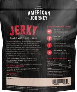 American Journey Beef Jerky Grain-Free Dog Treats, 6.5-oz bag + American Journey Chicken Jerky Grain-Free Dog Treats, 6.5-oz bag -American Journey Sales 2024 297684 PT2. SY630 V1621270348