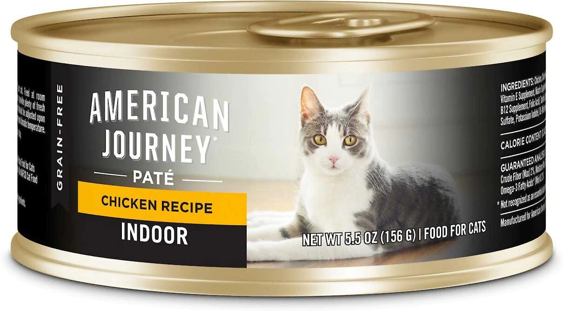 American Journey Indoor Pate Chicken Recipe Grain-Free Canned Cat Food, 5.5-oz, case of 24 + Blue Buffalo Freedom Indoor Adult Chicken Recipe Grain-Free Canned Cat Food, 5.5-oz, case of 24 American Journey||Blue Buffalo American Journey Indoor Pate Chicken Recipe Grain-Free Canned Cat Food, 5.5-oz, case of 24 + Blue Buffalo Freedom Indoor Adult Chicken Recipe Grain-Free Canned Cat Food, 5.5-oz, case of 24 -American Journey Sales 2024 297714 PT1. SY630 V1621297957