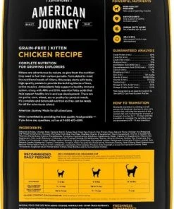 American Journey Kitten Chicken Recipe Grain-Free Dry Cat Food, 5-lb bag + American Journey Kitten Pate Chicken Recipe Grain-Free Canned Cat Food, 3-oz, case of 24 -American Journey Sales 2024 297738 PT2. SY630 V1621295244