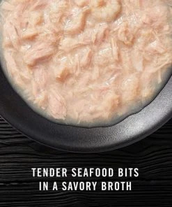 American Journey Landmark Broths Tuna, Shrimp and Whitefish Recipe Wet Cat Food Complement Pouches, 1.4 oz case of 16 + American Journey Landmark Broths Chicken, Carrots and Pumpkin Recipe Wet Cat Food Complement Pouches, 1.4 oz case of 16 -American Journey Sales 2024 297744 PT3. SY630 V1621261036