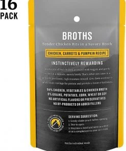 American Journey Landmark Broths Tuna, Shrimp and Whitefish Recipe Wet Cat Food Complement Pouches, 1.4 oz case of 16 + American Journey Landmark Broths Chicken, Carrots and Pumpkin Recipe Wet Cat Food Complement Pouches, 1.4 oz case of 16 -American Journey Sales 2024 297744 PT6. SY630 V1621261050