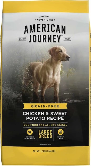 American Journey Large Breed Adult Chicken & Sweet Potato Recipe Grain-Free Dry Dog Food, 12-lb bag + Tylee's Freeze-Dried Mixers for Dogs, Chicken & Salmon Recipe, 18oz American Journey||Tylee's American Journey Large Breed Adult Chicken & Sweet Potato Recipe Grain-Free Dry Dog Food, 12-lb bag + Tylee's Freeze-Dried Mixers for Dogs, Chicken & Salmon Recipe, 18oz -American Journey Sales 2024 297746 PT1. SY630 V1623339146