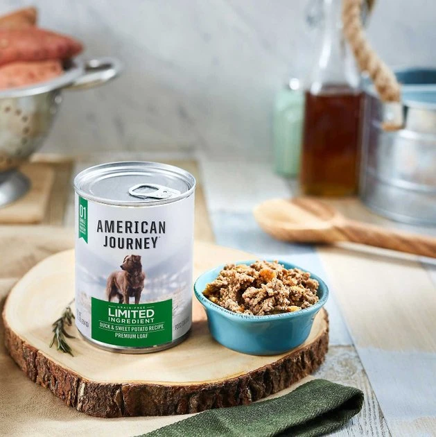 American Journey Limited Ingredient Duck & Sweet Potato Recipe Grain-Free Dry Dog Food, 24-lb bag + American Journey Limited Ingredient Diet Duck & Sweet Potato Recipe Grain-Free Canned Dog Food, 12.5-oz, case of 12 American Journey Limited Ingredient Duck & Sweet Potato Recipe Grain-Free Dry Dog Food, 24-lb bag + American Journey Limited Ingredient Diet Duck & Sweet Potato Recipe Grain-Free Canned Dog Food, 12.5-oz, case of 12 -American Journey Sales 2024 297750 PT5. SY630 V1621289256