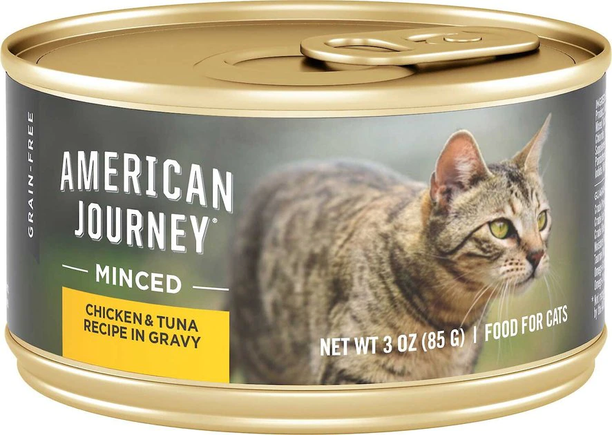 American Journey Minced Chicken & Tuna Recipe in Gravy Grain-Free Canned Cat Food, 3-oz, case of 24 + Wellness Minced Tuna Dinner Grain-Free Canned Cat Food, 3-oz, case of 24 American Journey||Wellness American Journey Minced Chicken & Tuna Recipe in Gravy Grain-Free Canned Cat Food, 3-oz, case of 24 + Wellness Minced Tuna Dinner Grain-Free Canned Cat Food, 3-oz, case of 24 -American Journey Sales 2024 297758 PT1. SY630 V1621290732