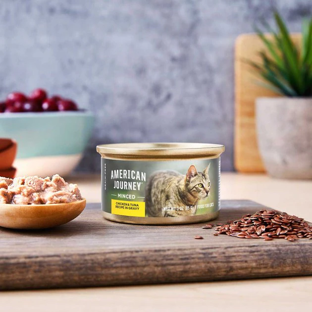 American Journey Minced Chicken & Tuna Recipe in Gravy Grain-Free Canned Cat Food, 3-oz, case of 24 + Wellness Minced Tuna Dinner Grain-Free Canned Cat Food, 3-oz, case of 24 American Journey||Wellness American Journey Minced Chicken & Tuna Recipe in Gravy Grain-Free Canned Cat Food, 3-oz, case of 24 + Wellness Minced Tuna Dinner Grain-Free Canned Cat Food, 3-oz, case of 24 -American Journey Sales 2024 297758 PT2. SY630 V1621292240