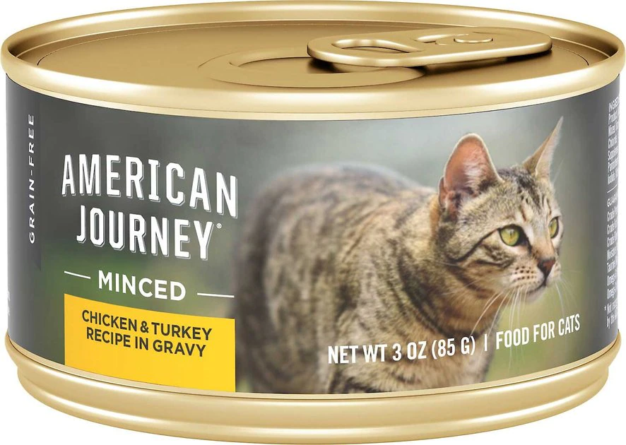 American Journey Minced Chicken & Turkey Recipe in Gravy Grain-Free Canned Cat Food, 3-oz, case of 24 + Wellness Minced Chicken Dinner Grain-Free Canned Cat Food, 3-oz, case of 24 American Journey||Wellness American Journey Minced Chicken & Turkey Recipe in Gravy Grain-Free Canned Cat Food, 3-oz, case of 24 + Wellness Minced Chicken Dinner Grain-Free Canned Cat Food, 3-oz, case of 24 -American Journey Sales 2024 297762 PT1. SY630 V1623339156