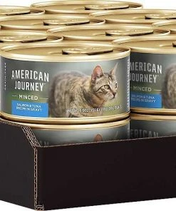 American Journey||Wellness American Journey Minced Salmon & Tuna Recipe in Gravy Grain-Free Canned Cat Food, 5.5-oz, case of 24 + Wellness Minced Turkey & Salmon Entree Grain-Free Canned Cat Food, 5.5-oz, case of 24 5 American Journey||Wellness American Journey Minced Salmon & Tuna Recipe in Gravy Grain-Free Canned Cat Food, 5.5-oz, case of 24 + Wellness Minced Turkey & Salmon Entree Grain-Free Canned Cat Food, 5.5-oz, case of 24 -American Journey Sales 2024 297780 PT3. SY630 V1621259543