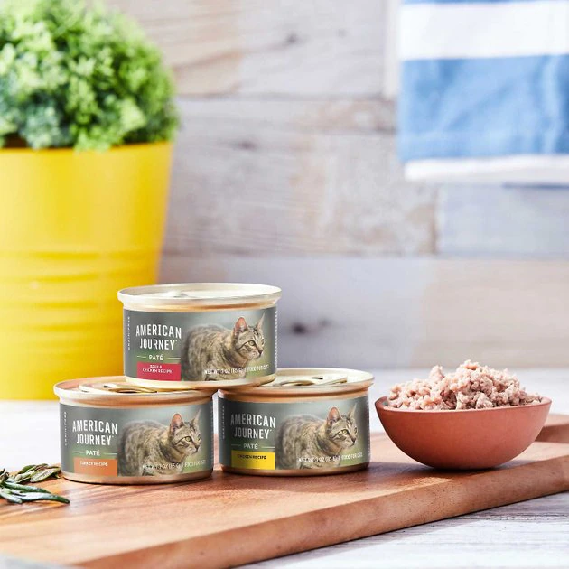 American Journey Pate Poultry & Beef Variety Pack Grain-Free Canned Cat Food, 3-oz, case of 24 + Wellness Complete Health Poultry Lovers Pate Variety Pack Grain-Free Canned Cat Food, 5.5-oz, case of 30 American Journey||Wellness American Journey Pate Poultry & Beef Variety Pack Grain-Free Canned Cat Food, 3-oz, case of 24 + Wellness Complete Health Poultry Lovers Pate Variety Pack Grain-Free Canned Cat Food, 5.5-oz, case of 30 -American Journey Sales 2024 297792 PT2. SY630 V1621305744