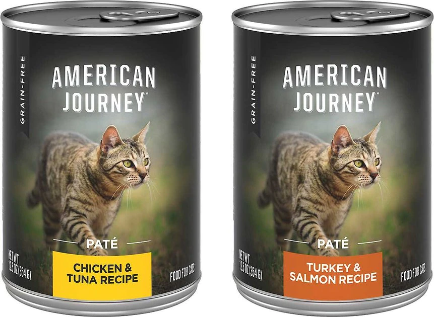 American Journey Pate Poultry & Seafood Variety Pack Grain-Free Canned Cat Food, 12.5-oz, case of 12 + Wellness Complete Health Poultry Lovers Pate Variety Pack Grain-Free Canned Cat Food, 5.5-oz, case of 30 American Journey||Wellness American Journey Pate Poultry & Seafood Variety Pack Grain-Free Canned Cat Food, 12.5-oz, case of 12 + Wellness Complete Health Poultry Lovers Pate Variety Pack Grain-Free Canned Cat Food, 5.5-oz, case of 30 -American Journey Sales 2024 297794 PT1. SY630 V1621298844