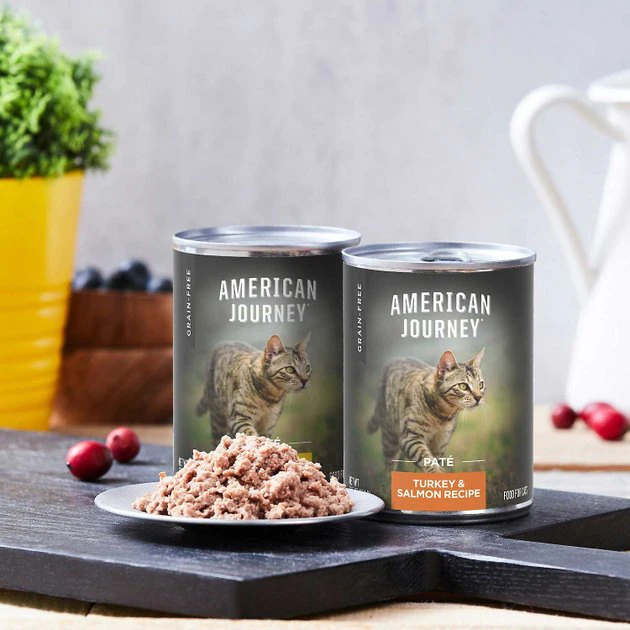 American Journey Pate Poultry & Seafood Variety Pack Grain-Free Canned Cat Food, 12.5-oz, case of 12 + Wellness Complete Health Poultry Lovers Pate Variety Pack Grain-Free Canned Cat Food, 5.5-oz, case of 30 American Journey||Wellness American Journey Pate Poultry & Seafood Variety Pack Grain-Free Canned Cat Food, 12.5-oz, case of 12 + Wellness Complete Health Poultry Lovers Pate Variety Pack Grain-Free Canned Cat Food, 5.5-oz, case of 30 -American Journey Sales 2024 297794 PT2. SY630 V1621294353