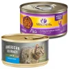 American Journey||Wellness American Journey Pate Salmon Recipe Grain-Free Canned Cat Food, 3-oz, case of 24 + Wellness Complete Health Turkey & Salmon Formula Grain-Free Canned Cat Food, 3-oz, case of 24 -American Journey Sales 2024 297798 MAIN. SY630 V1623252460