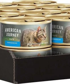 American Journey||Wellness American Journey Pate Salmon Recipe Grain-Free Canned Cat Food, 3-oz, case of 24 + Wellness Complete Health Turkey & Salmon Formula Grain-Free Canned Cat Food, 3-oz, case of 24 -American Journey Sales 2024 297798 PT3. SY630 V1623255465