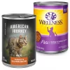 American Journey||Wellness American Journey Pate Turkey & Salmon Recipe Grain-Free Canned Cat Food, 12.5-oz, case of 12 + Wellness Complete Health Turkey & Salmon Formula Grain-Free Canned Cat Food, 12.5-oz, case of 12 -American Journey Sales 2024 297800 MAIN. SY630 V1621266454