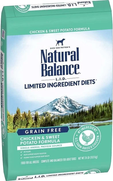 Natural Balance L.I.D. Limited Ingredient Diets Grain-Free Chicken & Sweet Potato Formula Dry Dog Food, 24-lb bag + American Journey Limited Ingredient Diet Chicken & Sweet Potato Recipe Grain-Free Canned Dog Food, 12.5-oz, case of 12 Natural Balance||American Journey Natural Balance L.I.D. Limited Ingredient Diets Grain-Free Chicken & Sweet Potato Formula Dry Dog Food, 24-lb bag + American Journey Limited Ingredient Diet Chicken & Sweet Potato Recipe Grain-Free Canned Dog Food, 12.5-oz, case of 12 -American Journey Sales 2024 298228 PT1. SY630 V1623195467