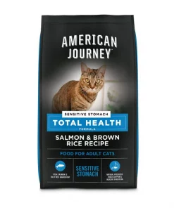 American Journey Sensitive Stomach Total Health Formula Salmon & Brown Rice Recipe Dry Cat Food, 15lb bag