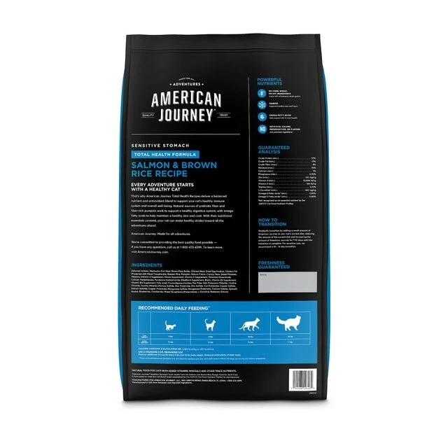 American Journey Sensitive Stomach Total Health Formula Salmon & Brown Rice Recipe Dry Cat Food, 15lb bag American Journey Sensitive Stomach Total Health Formula Salmon & Brown Rice Recipe Dry Cat Food, 15lb bag -American Journey Sales 2024 299544 PT1. SY630 V1630080675
