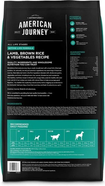 American Journey Active Life Formula Lamb, Brown Rice & Vegetables Recipe Dry Food + PetHonesty Hemp Calming Anxiety & Hyperactivity Soft Chews Dog Supplement American Journey||PetHonesty American Journey Active Life Formula Lamb, Brown Rice & Vegetables Recipe Dry Food + PetHonesty Hemp Calming Anxiety & Hyperactivity Soft Chews Dog Supplement -American Journey Sales 2024 301710 PT2. SY630 V1622652450