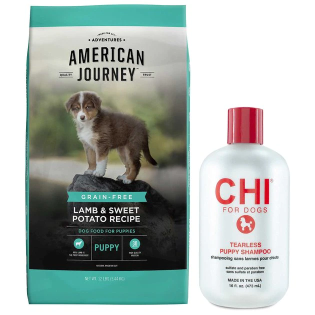 American Journey Puppy Lamb & Sweet Potato Recipe Grain-Free Dry Dog Food + CHI Tearless Shampoo American Journey||CHI American Journey Puppy Lamb & Sweet Potato Recipe Grain-Free Dry Dog Food + CHI Tearless Shampoo -American Journey Sales 2024 301754 MAIN. SY630 V1622830358