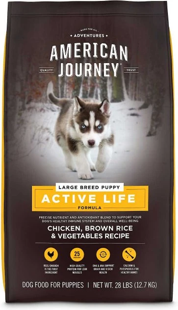 American Journey Active Life Formula Large Breed Puppy Chicken, Brown Rice & Vegetables Recipe Dry Food + Beef Recipe Grain-Free Soft & Chewy Training Bits Dog Treats American Journey Active Life Formula Large Breed Puppy Chicken, Brown Rice & Vegetables Recipe Dry Food + Beef Recipe Grain-Free Soft & Chewy Training Bits Dog Treats -American Journey Sales 2024 302146 PT1. SY630 V1623055643