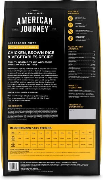 American Journey Active Life Formula Large Breed Puppy Chicken, Brown Rice & Vegetables Recipe Dry Food + Beef Recipe Grain-Free Soft & Chewy Training Bits Dog Treats American Journey Active Life Formula Large Breed Puppy Chicken, Brown Rice & Vegetables Recipe Dry Food + Beef Recipe Grain-Free Soft & Chewy Training Bits Dog Treats -American Journey Sales 2024 302146 PT2. SY630 V1623047544