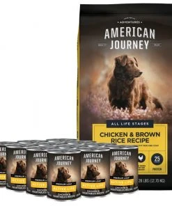 American Journey Active Life Formula Chicken & Garden Vegetables Recipe Canned Dog Food + Chicken, Brown Rice & Vegetables Recipe Dry Food