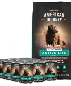 American Journey Active Life Formula Lamb & Garden Vegetables Recipe Canned Dog Food + Lamb, Brown Rice & Vegetables Recipe Dry Food