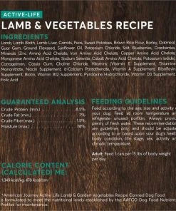 American Journey Active Life Formula Lamb & Garden Vegetables Recipe Canned Dog Food + Lamb, Brown Rice & Vegetables Recipe Dry Food 5 American Journey Active Life Formula Lamb & Garden Vegetables Recipe Canned Dog Food + Lamb, Brown Rice & Vegetables Recipe Dry Food -American Journey Sales 2024 516534 PT3. SY630 V1649371888