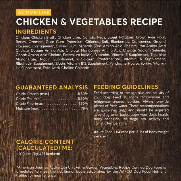 American Journey Active Life Formula Chicken & Garden Vegetables Recipe Canned Food + Chicken, Brown Rice & Vegetables Recipe Dry Dog Food, 4-lb bag American Journey Active Life Formula Chicken & Garden Vegetables Recipe Canned Food + Chicken, Brown Rice & Vegetables Recipe Dry Dog Food, 4-lb bag -American Journey Sales 2024 570014 PT3. SY630 V1657660051