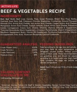 American Journey Active Life Formula Beef & Garden Vegetables Recipe Canned Food + Beef, Brown Rice & Vegetables Recipe Dry Dog Food -American Journey Sales 2024 570046 PT3. SY630 V1657660053